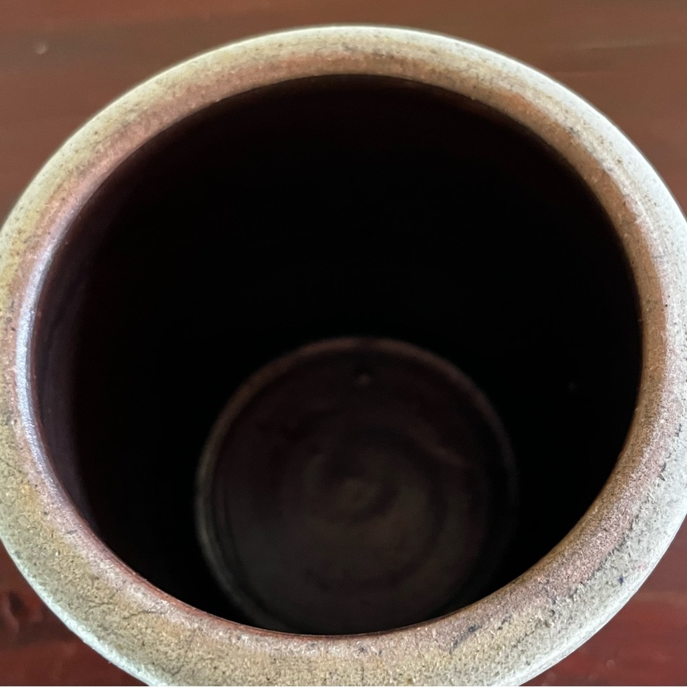 1988 Rockdale Union Stoneware Salt Glaze Crock Salon He She Hair Designs - Picture 6 of 7